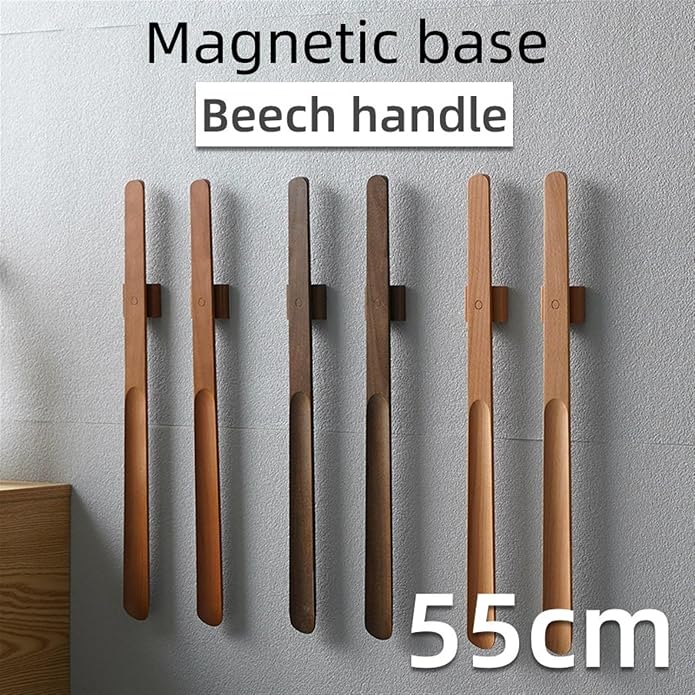 55CM Wooden Long Handle Shoehorn Long Shoe Spoon Horn for Shoes Wear Shoe Easier Support Shoehorn