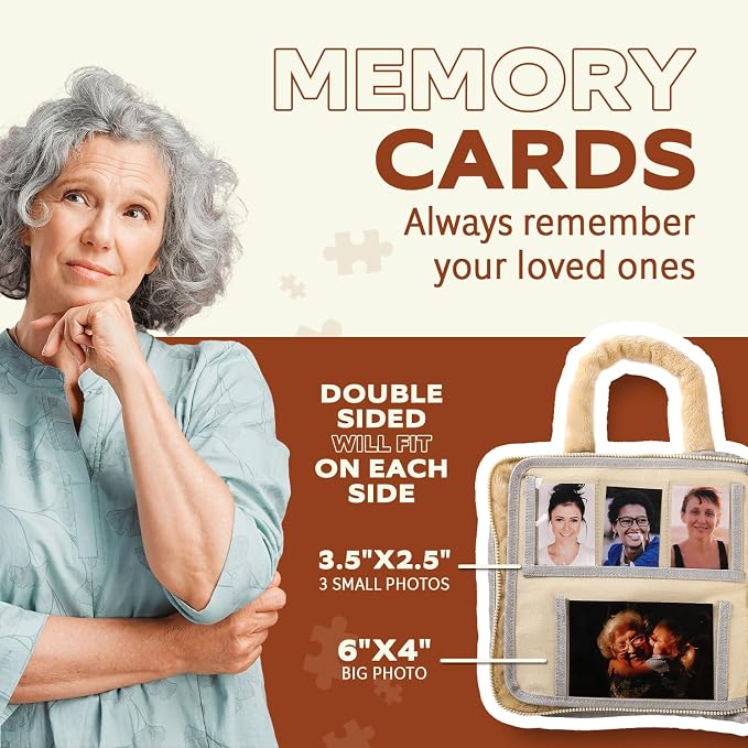 VonNova Fidget Blanket - Dementia Products for Elderly - Fidget Blanket for Adults with Dementia - Alzheimers Activities - Lap Blankets for Elderly - Busy Board