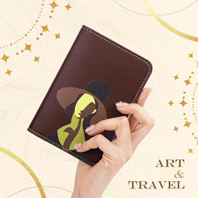 Lychii Passport Holder, RFID Blocking Travel Wallet, Slim Passport Cover | PU Leather Protector Case for Quick TSA Access, Secure Boarding Passes & ID Cards for Men Women, Travel Accessories