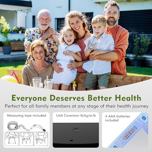 ZOETOUCH 560lbs Bathroom Scale for Body Weight, Extra Wide Oversized 12.9" Platform, Large 4.2" LCD Display, High Accuracy Digital Weighing Machine with Heavy Duty Tempered Glass for Bariatric Seniors