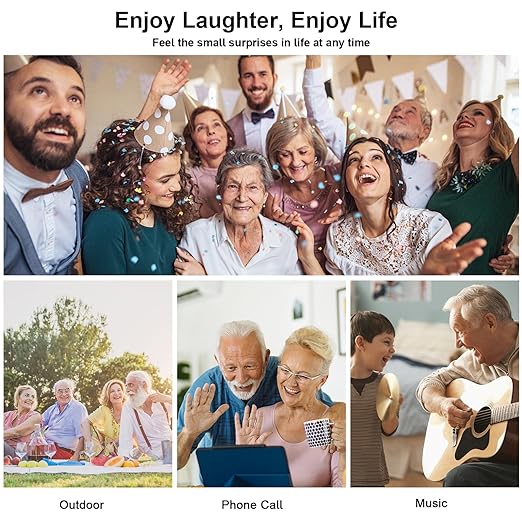 True Hearing Aids for Seniors Not Amplifier- Noise Cancelling, Rechargeable & Invisible with Magnetic Charging Box