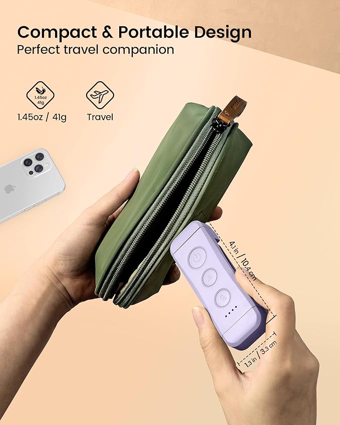 Glocusent USB Rechargeable Book Light, Portable Clip-on LED Reading Light, Reading Lights for Books in Bed with 3 Amber Colors & 5 Brightness Dimmable, Compact & Long Lasting, Perfect for Book Lovers