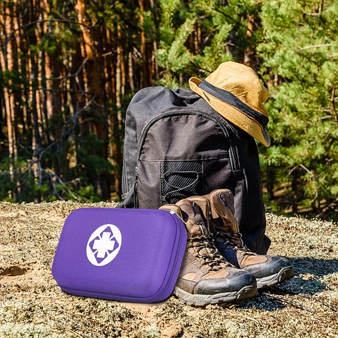 Small-Waterproof Car First-Aid Kit Emergency-Kit - Purple 277Piece Camping Equipment for Camping Hiking Home Travel YIDERBO | Camping Equipment for Camping Hiking Home Travel