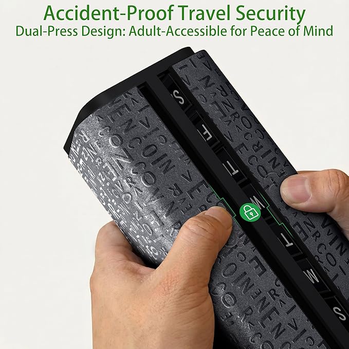 Aesthetic Pill Organizer 7 Day AM PM, Discreet 2 Times a Day Weekly Pill Box with Double Protection Shell, Large Capacity Portable Vitamin Case for Travel Meds & Medicine Organizer (Silver)