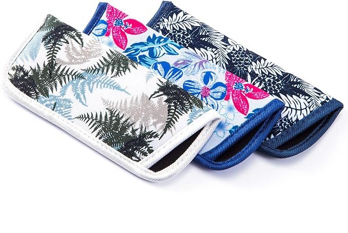 TRIUMPH VISION Reading Glasses Pouch Eyeglass Sleeve Soft Case Slim 3 Pack | Alternative to Bulky Case Lightweight,Neoprene Lined Padded Protect Optical lens Slip in, Cute Pattern Portable for Daily Use