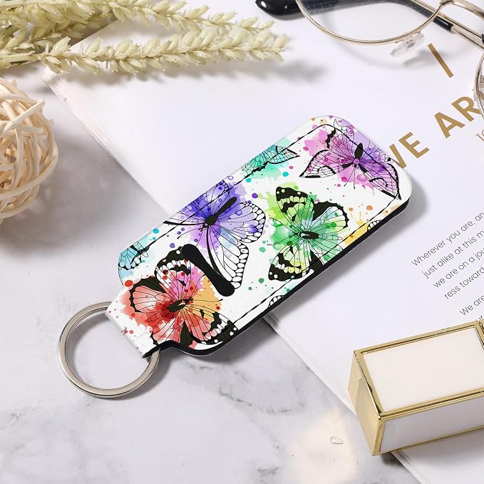 Chapstick Holder Keychain Lip Balm Holder with Clip