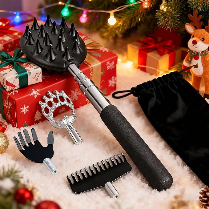 WOVTE Back Scratcher Stocking Stuffers for Men Women Adults
