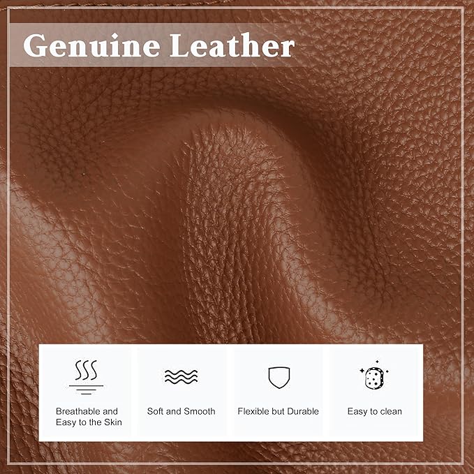 befen Genuine Leather Tote Bag for Women Work, Women's Leather Shoulder Bags Purses Satchel Handbags with Laptop Compartment