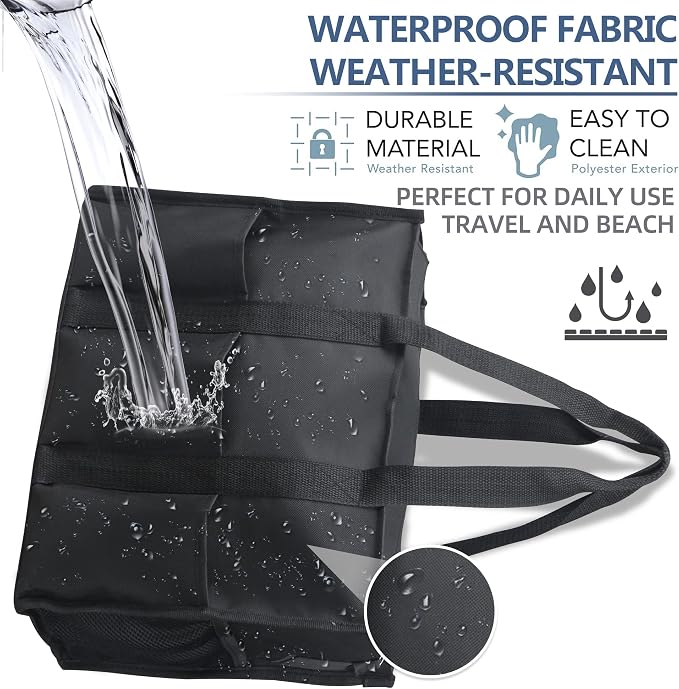 ABAMERICA Nurse Bags for Work Nursing Bag Multiple Pockets Waterproof Organizing Zip Top Clinical Bag for Nursing Students
