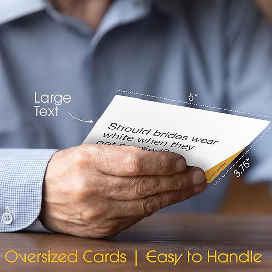 Keeping Busy Let's Chat Conversation Cards | Dementia Activities for Seniors Alzheimers Activities for Dementia Patients Alzheimers Products for Elderly Gifts for Elderly Women Memory Games for Adults