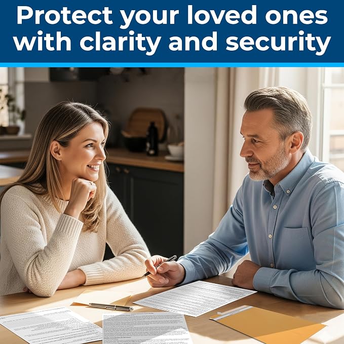 Complete Estate Planning Kit & Will Planner – Last Will and Testament, Living Will, Durable Power of Attorney, and Health Care Power of Attorney – Do It Yourself Legal Will and Testament Kit
