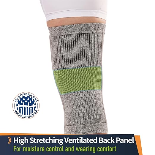 Comforband Premium Recovery Knee Compression Support – Germanium & Bamboo Charcoal Infused Knee Brace for Improved Circulation, Joint Stability, and Pain Relief (XX-Large)