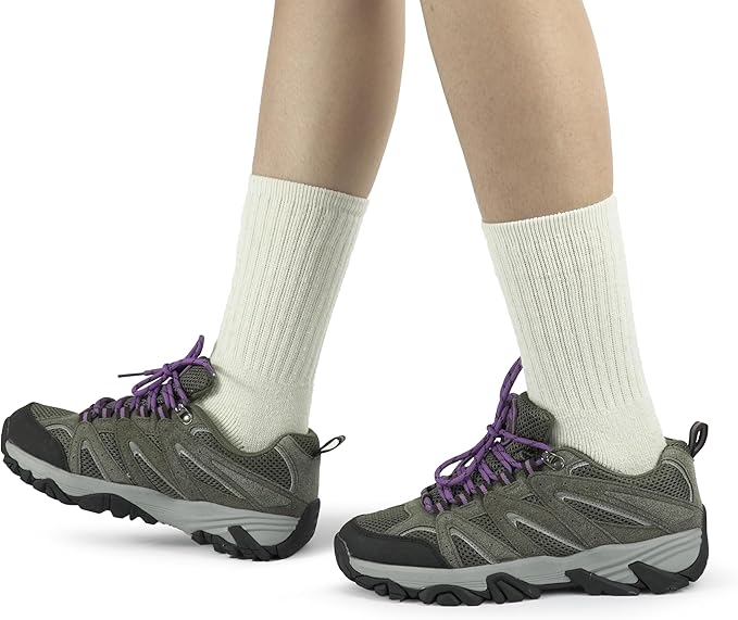 BomKinta Wool Hiking Socks Women - Merino Thick Warm Thermal Boot Socks - Winter Cozy Crew Sock Size 5-11
