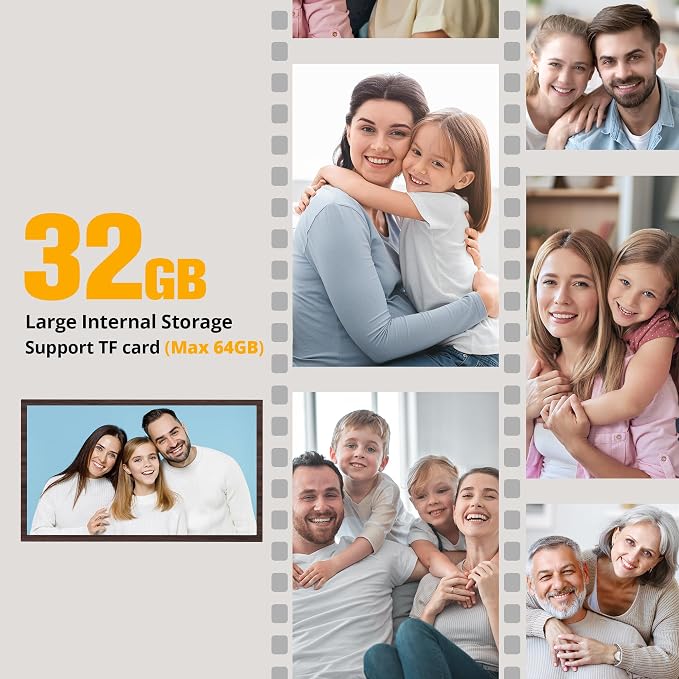 Dragon Touch Large Digital Picture Frame 21.5 inch Screen WiFi Digital Photo Frame Display, 32GB Storage, Auto-Rotate, Share Photos via App, Email, Cloud, Classic 21(Not Touchscreen)