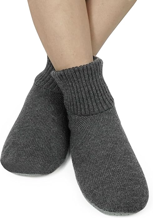 BenSorts Fuzzy Slipper Socks for Women Non Slip House Socks with Grips Gifts