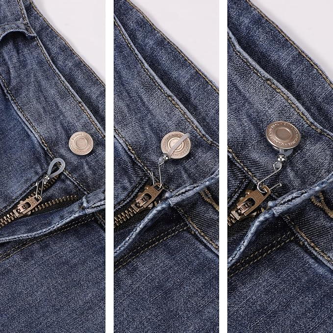 15pcs Zipper Holder, Zipper Holder Upper for Jeans Clasp Pants Up Hook Jeans Zipper Button Lock Zipper Puller Tool Keep Zipper Up on Pants Jeans Skirts