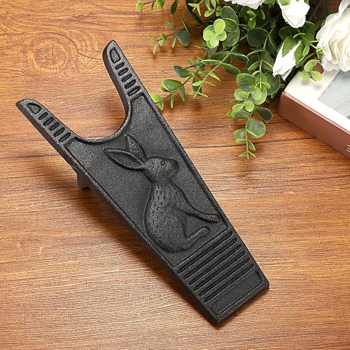 OwnMy Cast Iron Bunny Boot Jack Cowboy Boot Remover Heavy Duty Boot Remover | Black Boot Take off Helper for Cowboy Boots / Shoes, Indoor Outdoor Women Men Shoe Horns Boot Pullers Removers Accessories