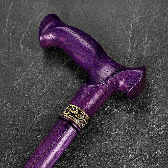 Asterom Walking Cane for Men & Women - Handmade, Ergonomic, Wooden Canes - Cool Walking Sticks for Seniors