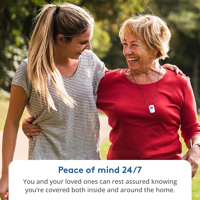 ADT Medical Alert Plus - in-Home Medical Alert System for Seniors - Cellular 4G Coverage, 600ft Pendant Range, Home Temperature Monitoring, 24/7 U.S. Based Monitoring (Fall Detection Pendant)