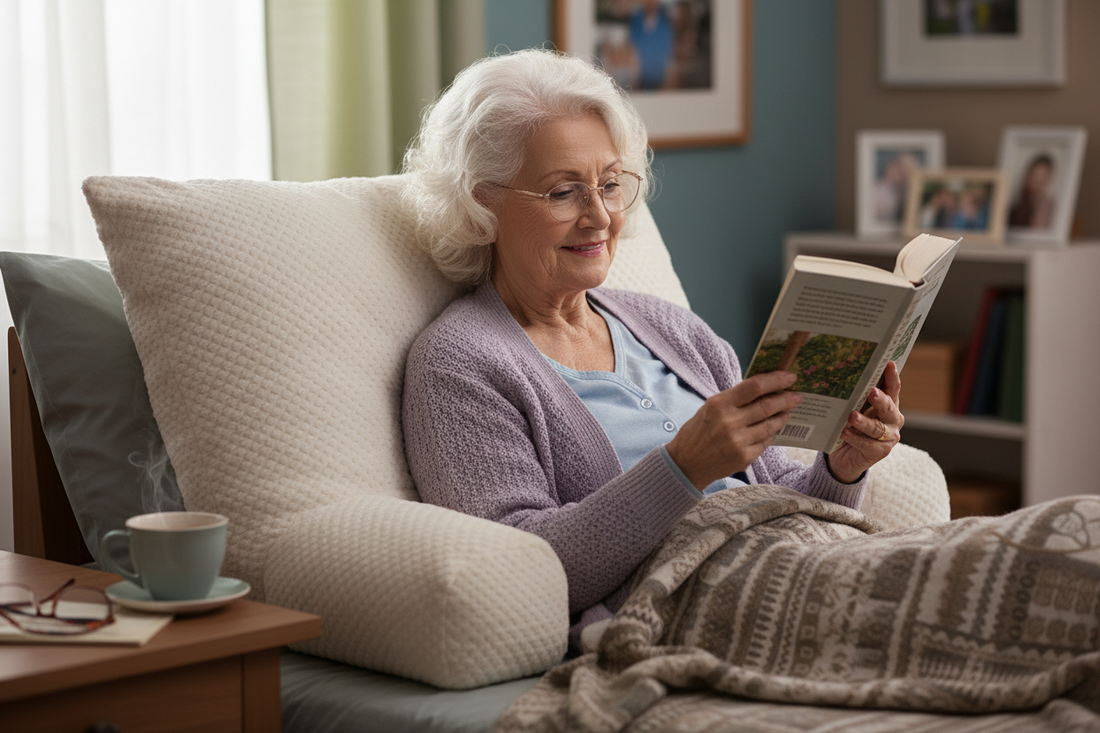 The Reading Pillow That Turns Any Bed into a Comfortable Retreat