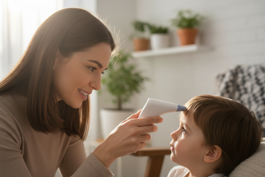 A Convenient No-Touch Thermometer for Fast Temperature Checks at Home