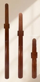 Omana Wooden Shoe Horn Long Handle for Seniors – 2 & 3 Pack (30, 55, 70cm), Magnetic Base, Easy Slip-On Aid