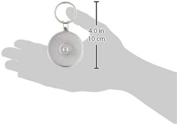 KEY-BAK Original Retractable Key Holder with a Front, Steel Belt Clip, and a Split Ring