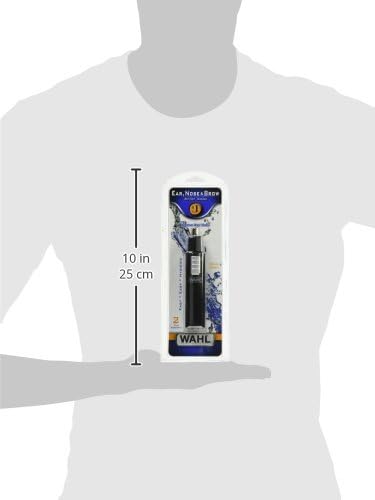 Wahl 5567-500 Ear, Nose and Brow Wet/Dry Battery Trimmer, Black