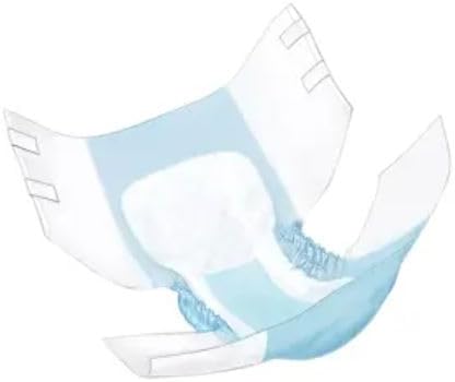 Cardinal Health™ Quilted Adult Briefs, Wings™ Extra, Moderate Absorbency, Blue, Large - Case of 100