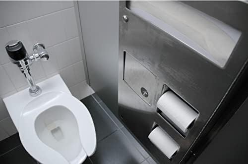 Centoco 2 inch Raised Toilet Seat for Seniors, Elongated, Commercial, White | Plastic, Open Front No Cover, Made in the USA, HL1500STSCC-001
