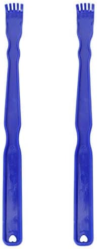 Healifty 2 Pack Portable Back Scratcher Long Handle Hand Shaped Itch Rake Massager for Neck Shoulder and Back Relief Home Use Gift for Family