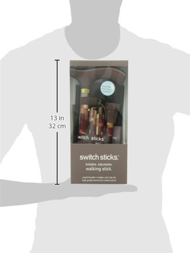 Switch Sticks Walking Cane for Men or Women, Foldable and Adjustable from 32-37 Inches, FSA and HSA Eligible