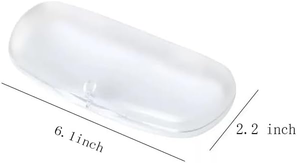 3 PCS Hard Shell Portable Glasses Cases, Frosted Translucent Protective Case for Glasses, Eyeglass Holder Box