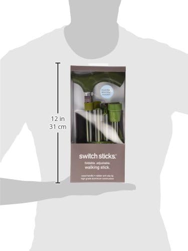 Switch Sticks Walking Cane for Men or Women, Foldable and Adjustable from 32-37 Inches, FSA and HSA Eligible