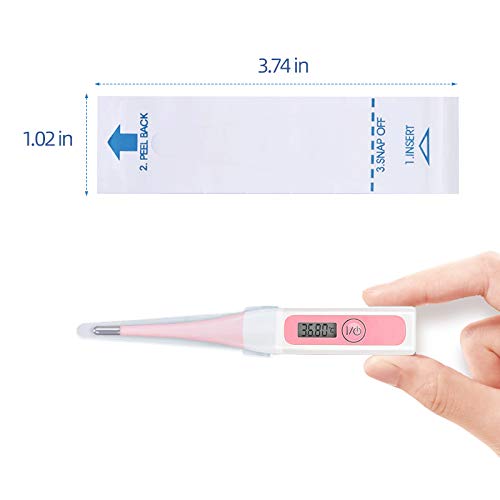 100Pack Disposable Thermometer Sleeves Universal Digital Oral Rectal Probe Covers
