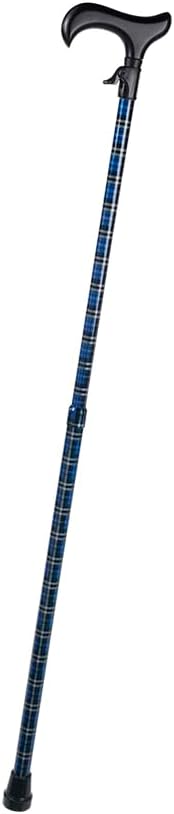 VMS QuickFit Trigger Adjustable Walking Cane - 300 lbs Capacity, Effortless Height Adjustment, Durable Aluminum Tube, TAA Compliant