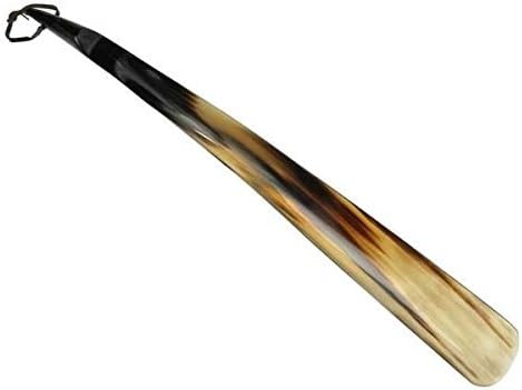 Shoe Horn Made with Real Horn Handmade. Easy Grip Long handle Shoehorn for Men,Women Seniors, Pregnancy, Elderly, back pain, tall people and kids Shoes & Boots.Best Gift Idea Home or Travel Use (22'')