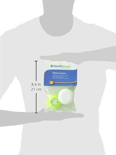 HealthSmart Walker Glides, Walker Caps or Walker Pads Also for Rollators, Universal Fit, (Pack of 50, 100 Count Total)