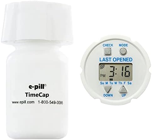 TimeCap Bottle Cap with Last Opened Time Stamp & Reminder | Tracks Last Open Date for Medication, Vitamins, Supplements & Pet Care