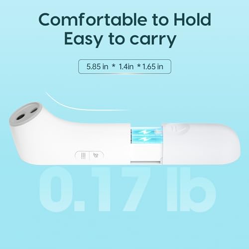 Viproud Thermometer for Adults and Kids, Fast Accurate Baby Thermometer | 1 second Result, Fever Alarm, Mute Mode, Body & Object Mode, 35 Memory Recall, Baby Essentials, Lifetime Support