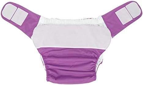 Waterproof Washable Adult Diapers for Seniors | Soft & Absorbent Reusable Pocket Nappies | Leakproof with Hook & Loop Fasteners | Free Size (19.7-49.9 Inch Waist)
