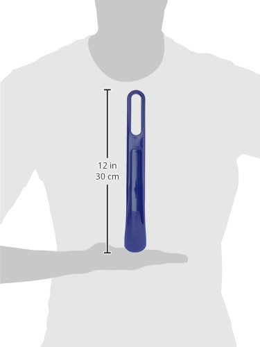 Sammons Preston Shoehorn, 11.5" Blue, Dressing Aid for Limited Reach & Range of Motion, Long Shoe Horn for Shoes, Boots, & Sneakers, Heel Protecting Shoehorn for Elderly, Handicapped, & Disabled users