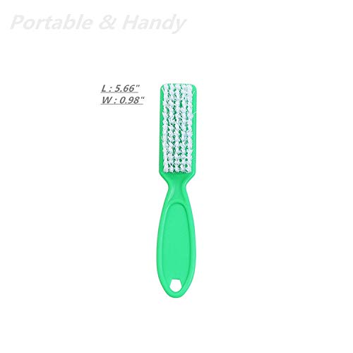 6 Pcs Handle Grip Nail Brush,Nail Cleaning Brushes for Toes and Fingernail
