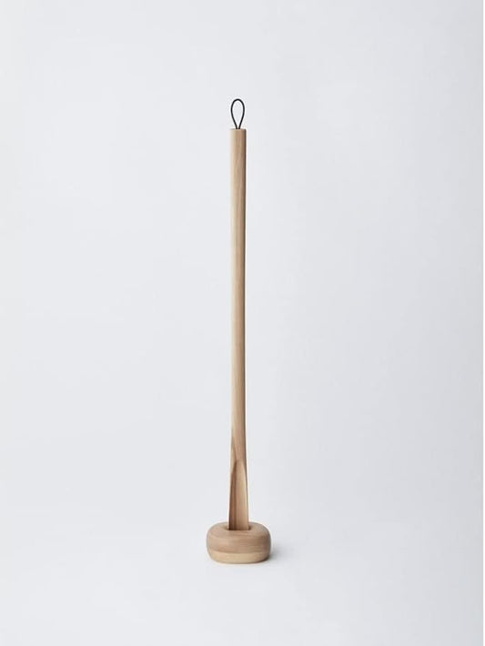 SASAKI Comfy Shoehorn 28.3 Inch with Stand, Long Handle, Wooden Shoehorn, Made in Japan, Shoehorn, Beige Color,Birch Wood