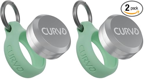 CURVD Premium Carrying Case Durable Travel Keychain Container, Medicine Pill Organizer, Travel Pill Box, Small Waterproof Holder for Pills, Earplugs, Compatible with Loop, Vibes & Eargasm (Pack of 2)