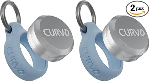 CURVD Premium Carrying Case Durable Travel Keychain Container, Medicine Pill Organizer, Travel Pill Box, Small Waterproof Holder for Pills, Earplugs, Compatible with Loop, Vibes & Eargasm (Pack of 2)