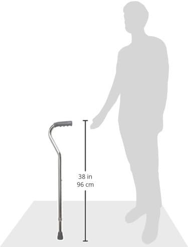 DMI Walking Cane for Adult Men and Women, FSA Eligible, Lightweight and Adjustable, Ergonomic Hand Grip and Wrist Strap