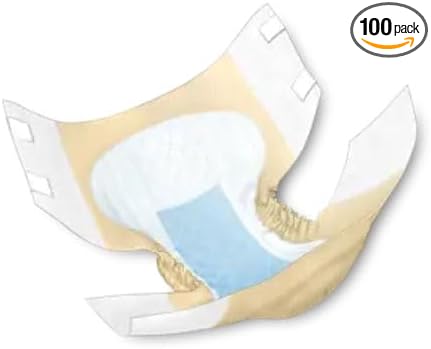 Cardinal Health™ Quilted Adult Briefs, Wings™ Extra, Moderate Absorbency, Beige, X-Large - Case of 100