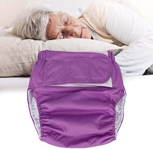 Waterproof Washable Adult Diapers for Seniors | Soft & Absorbent Reusable Pocket Nappies | Leakproof with Hook & Loop Fasteners | Free Size (19.7-49.9 Inch Waist)
