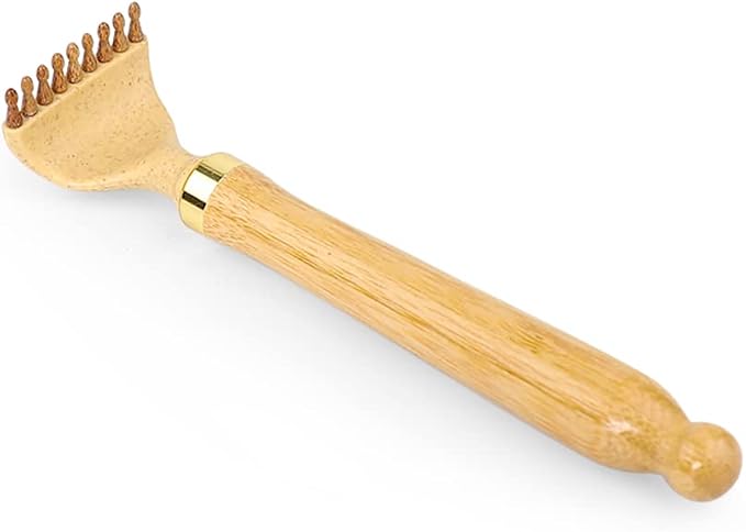 HEYSONG Bamboo Back Scratcher for Easy to Reach Itch Point Self-Therapeutic Telescoping Office Daily Body Scratcher IF0006